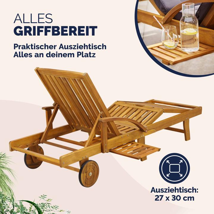 Actual product image Casaria Sun lounger (195.50 cm)