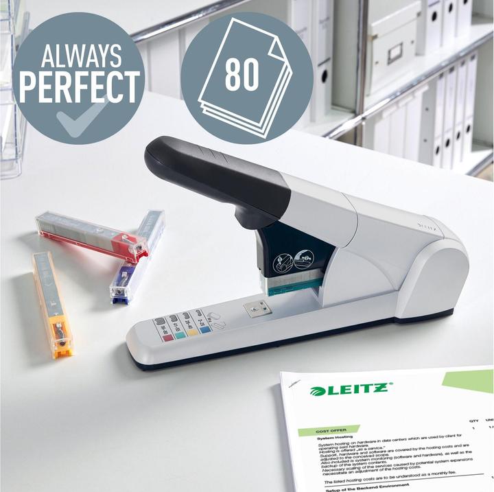 Actual product image Leitz Block stapling machine 5551 (80 Sheets)