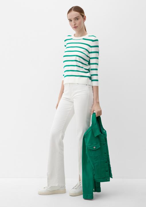 Produktbild s.Oliver Strickpullover Strickpullover mit Ringelmuster (44)