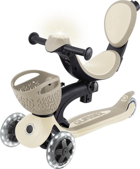 Productafbeelding Globber GO-UP BABY 360 LIGHTS taupe, mit Leuchtrollen und Leuchtmodul