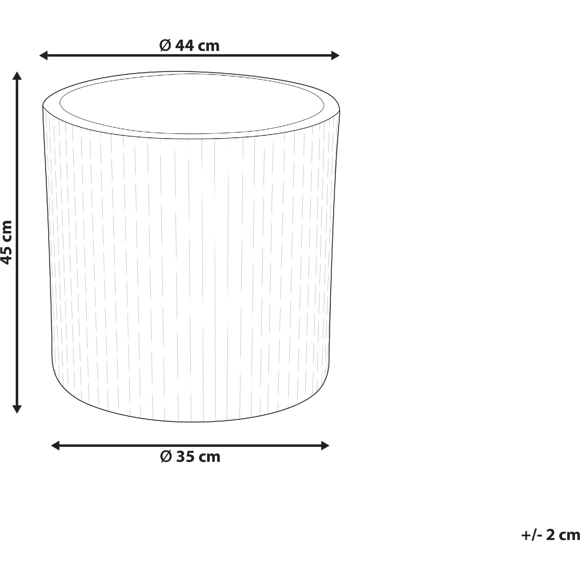 Thumbnail - Beliani, Blumentopf, Oreoi (45 cm)