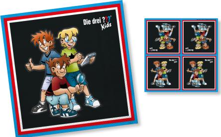 Image du produit DH-Konzept Serviettes Les trois points d'interrogation Kids (20 pcs)