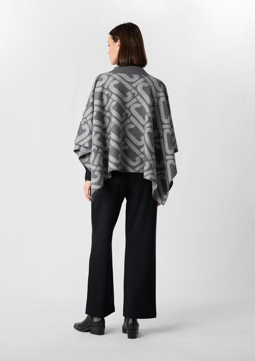 Produktbild Comma Indoor-Poncho Strick-Poncho mit Icon-Muster (One Size)