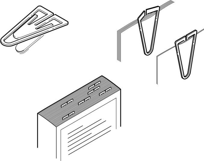 Image du produit Laurel Trombones Plasticlips 35mm VE=200 pièces blanc (200x)