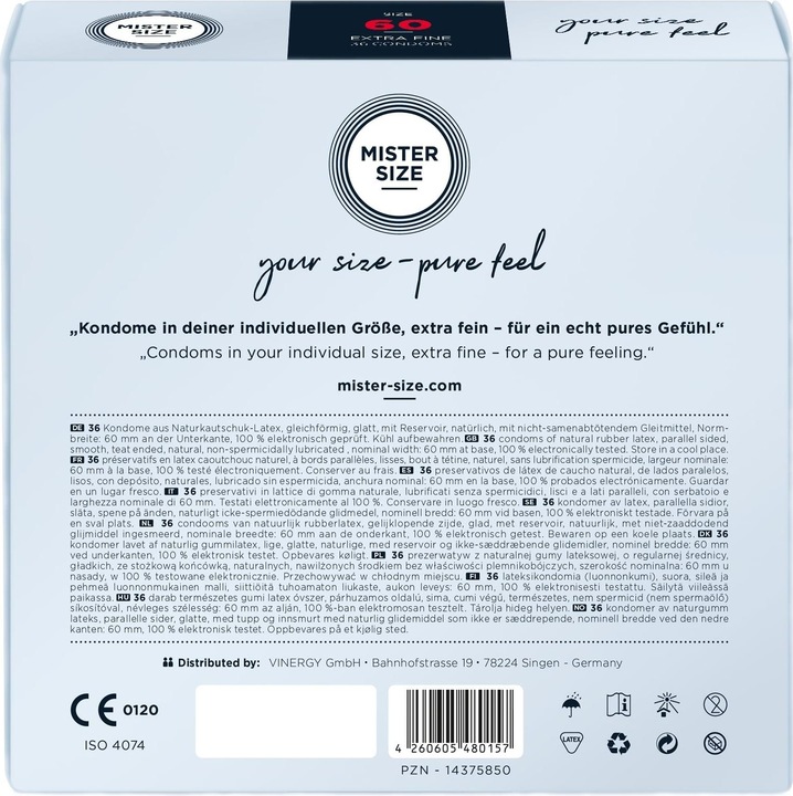 Actual product image Mister Size Thin Skin (36 pcs.)