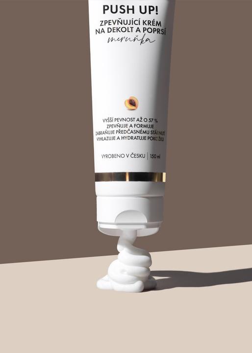 Actual product image Venira PUSH-UP firming cream for women's breasts - Apricot, 150 ml (Body cream, 150 ml)