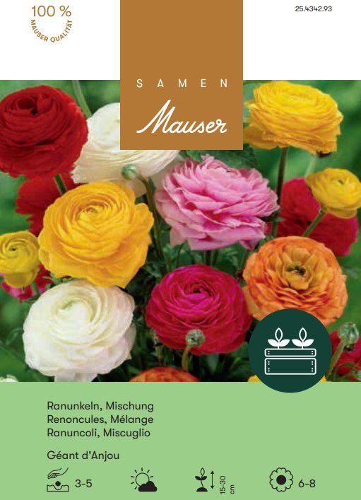Produktbild Samen Mauser Ranunkeln Géant d'Anjou Mischung (Blumensamen)