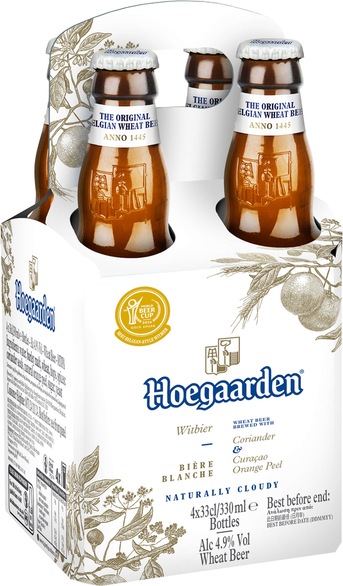 Actual product image Hoegaarden Witbier (4 x 33 cl)