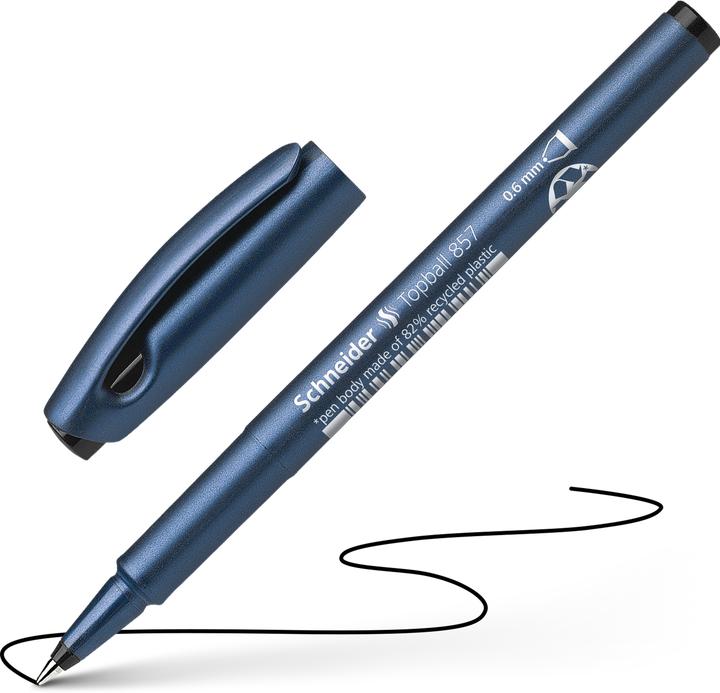 Immagine prodotto Schneider Penna roller Topball 857 (Nero, 1x)