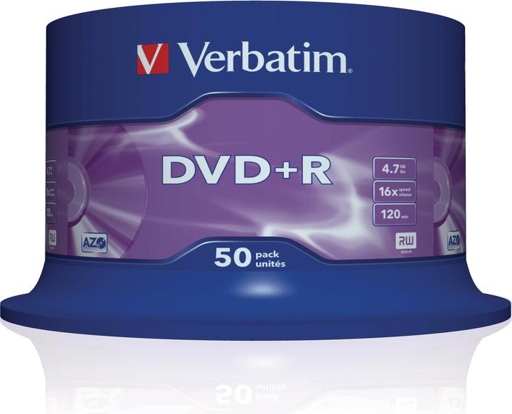 Produktbild Verbatim Dvd+R (50x)