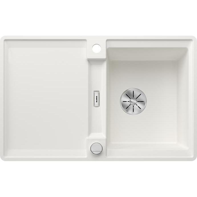 Thumbnail - Blanco, Spülbecken, ADIRA 45 S-F SILGRANIT weiss Einbauart: Flächenbündig reversibel mit Ablauffernbedienu (77 cm, 49 cm...