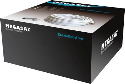 Produktbild Megasat 100146 Koaxialkabel 20 m F Weiss (110 dB, Antennenkabel)