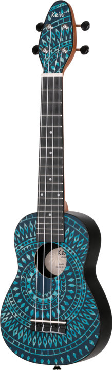 Immagine prodotto Keiki Pacchetto Ukulele - Soprano - Caleidoscopio blu (Soprano, Sopranino)