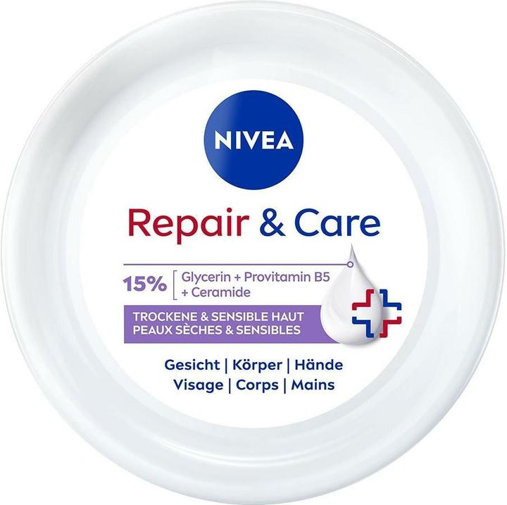 Actual product image NIVEA Repair & Care Sensitive Repair Creme (Body milk, 400 ml)