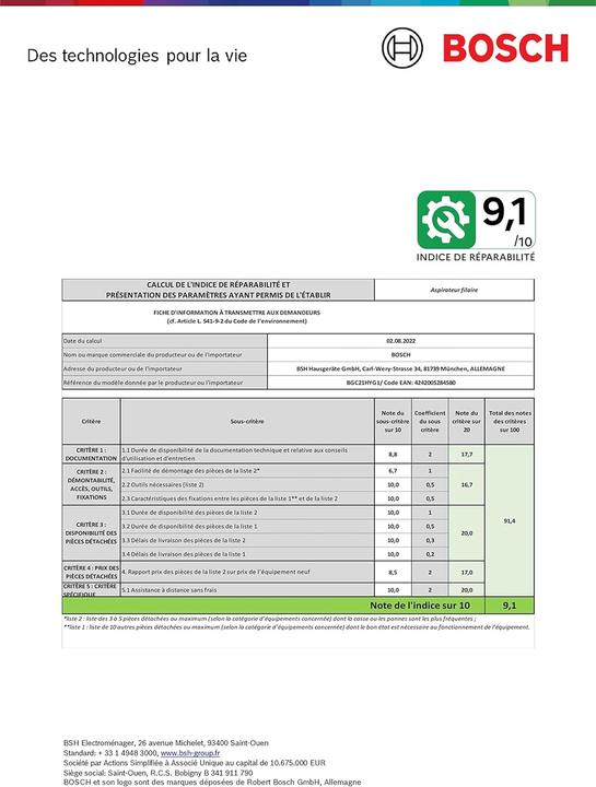 Produktbild Bosch Hausgeräte BGC21HYG1