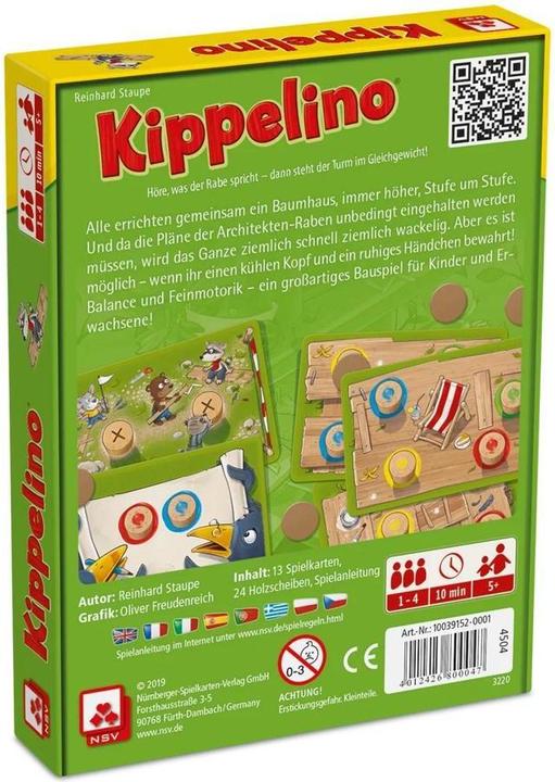 Productafbeelding ASS Altenburg Kippelino, kaartspel, voor 1-4 spelers, vanaf 5 jaar (DE uitgave) (Duits)