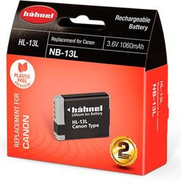 Actual product image Hähnel Replacement battery HL-13L, for Canon NB-13L (Camera battery)
