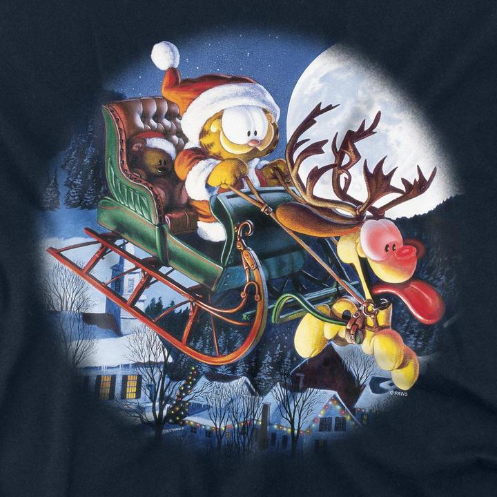 Immagine prodotto Garfield Moonlight Ride Maglietta Adulto Unisex (L)