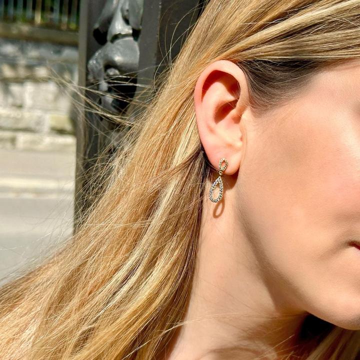 Immagine prodotto Candy Orecchini Brio, argento 925, placcati in oro (Argento 925, Placcato oro 18k)