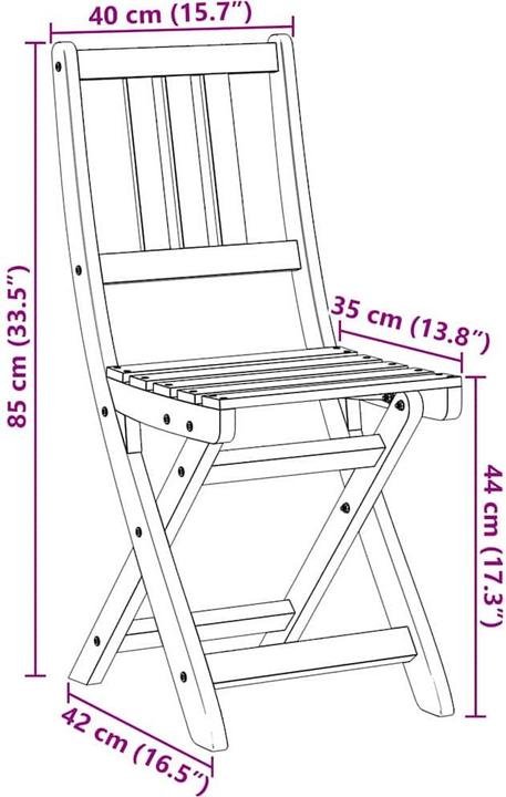 Produktbild vidaXL Gartenstuhl