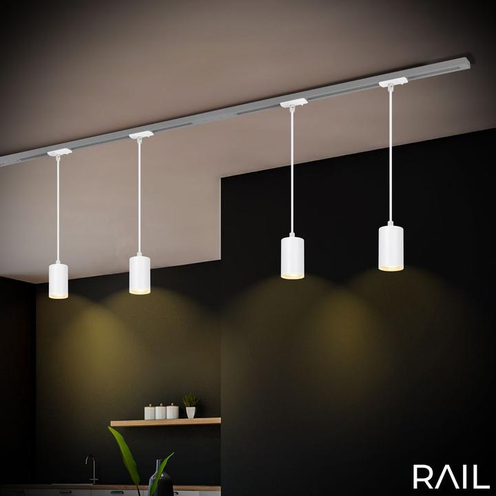 Produktbild Briloner HV-Stromschienensystem - LED-Pendelleuchte, Weiss, 1xGU10 exkl. Leuchtmittel (GU10)