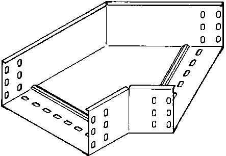 Actual product image Niedax NIE RBA85.200 Arch 45Â° 85x202mm with ungel.side rails bandverz. (8.50 cm)