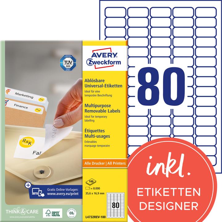 Actual product image Avery Universal