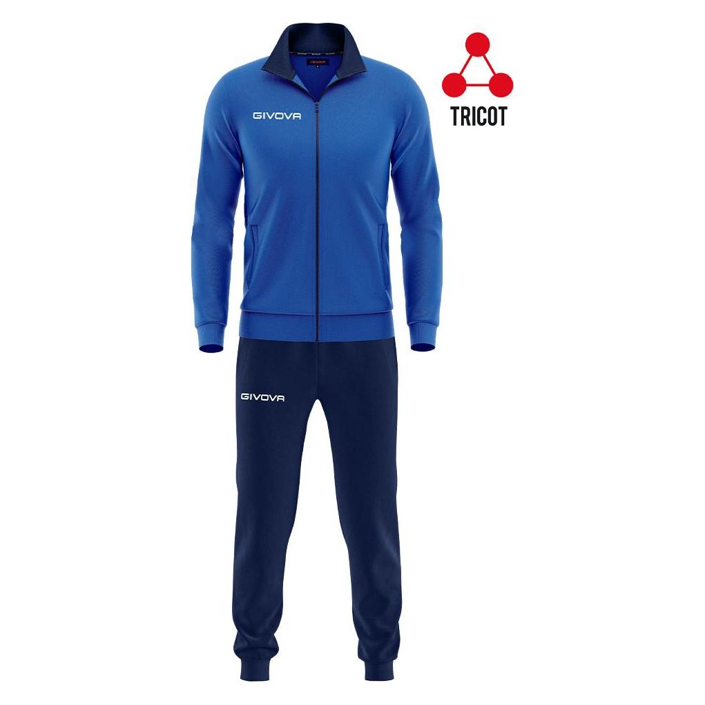 Givova, Unisex, Trainingsjacken, Torino (L), Blau, Rot, L