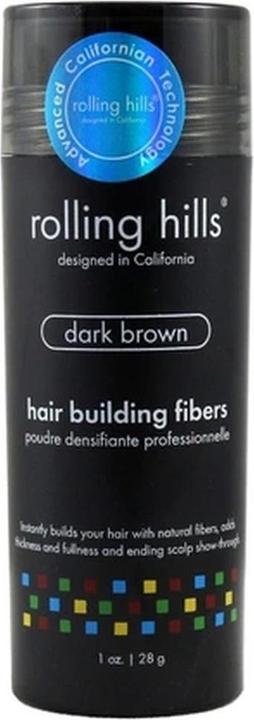 Rolling hills Hair Building Fibers Dark Brown - 28g (Dunkelbraun)