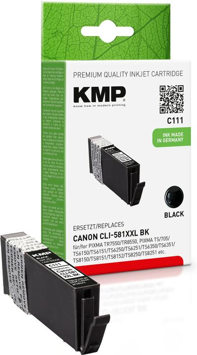 Actual product image KMP C111 Ink Cartridge compatible with Canon CLI-581XXL (FC)