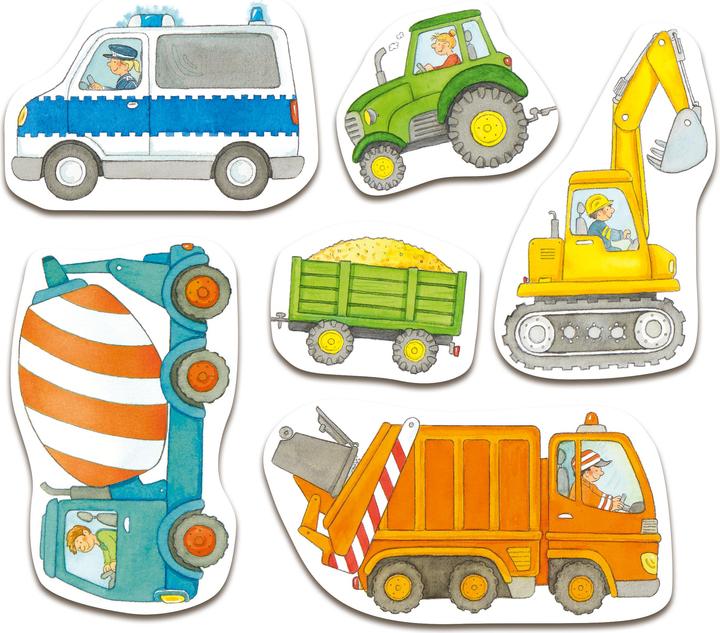 Actual product image Ravensburger My first magnetic book: What goes where? Vehicles - Magnet playbook from 12 months, children's book (German)