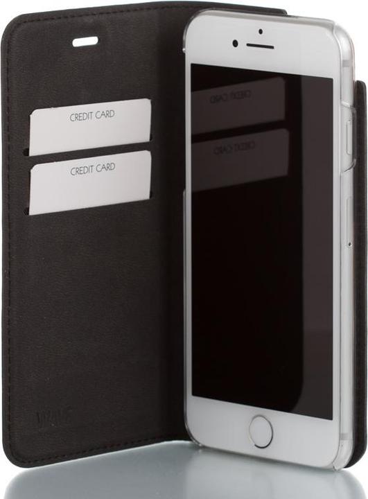 Actual product image Wave BookCase suojakotelo, iPhone 7 / 8 / SE, musta (Apple iPhone SE (3rd Gen))