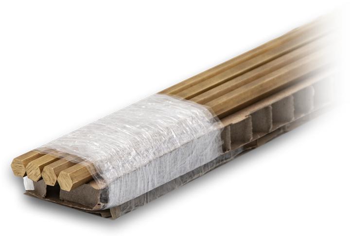 Immagine prodotto Brütsch-Rüegger Metals Profilo esagonale Ottone, 10,00 mm (4 x 1,5 m)