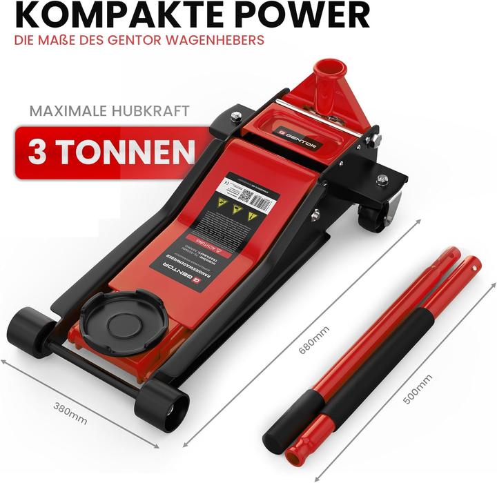 Actual product image Gentor Hydraulischer Rangierwagenheber 3T