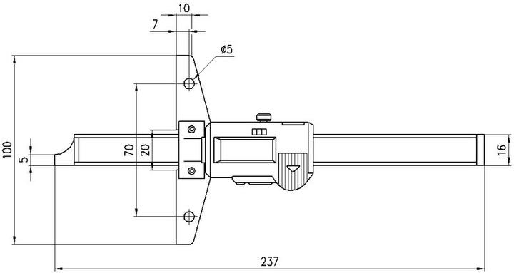 Produktbild Mitutoyo Tiefenmessschieber (15 cm)