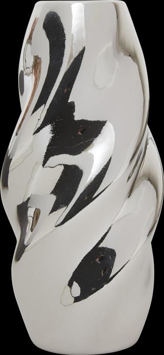 Actual product image Atmosphera Vase Twisted 210137, 21 cm, silver (1 x)
