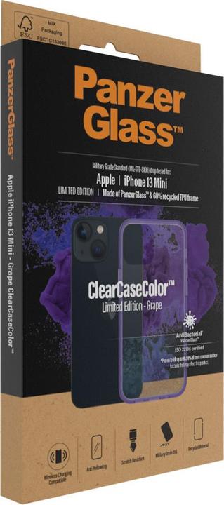 Actual product image PanzerGlass Clear Case Grape (Apple iPhone 13 mini)