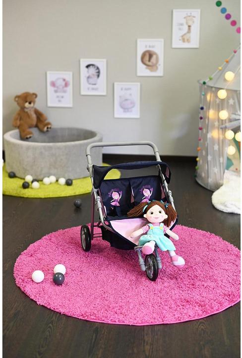 Image du produit Knorrtoys Zwillingspuppenwagen Duo - "princess blue"