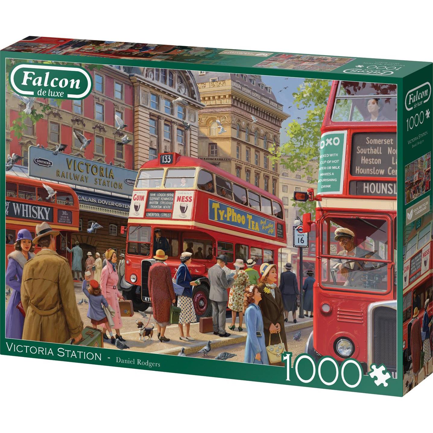 Thumbnail - Jumbo Falcon-Puzzle - Victoria Station, 1000 Teile. (1000 Teile)
