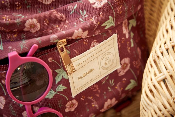 Actual product image Filibabba Backpack in recycled RPET - Fall Flowers