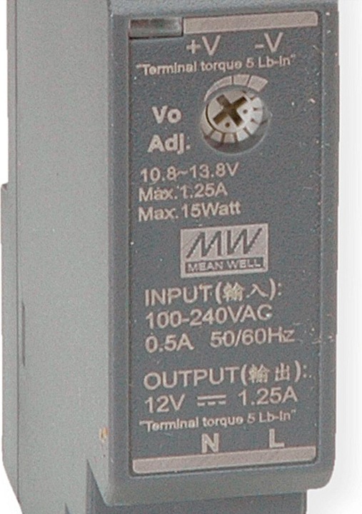 Produktbild MeanWell DR-15-12 Hutschienennetzteil 15W 12V DC (Netzteil)