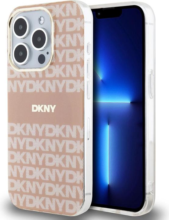 Actual product image DKNY DKHMP14XHRHSEP iPhone 14 Pro Max 6.7" różowy/pink hardcase IML Mono & Stripe MagSafe (Apple iPhone 14 Pro Max)