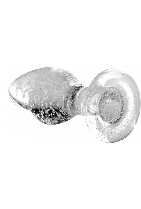 Actual product image XR Brands GlowInTheDark GlasAnalplug Klein