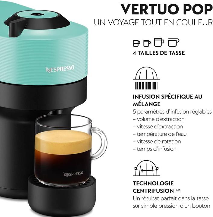 Produktbild NESPRESSO Krups Vertuo POP Coffee Machine Green YY4887FD Capsule Machine (NESPRESSO Professional)