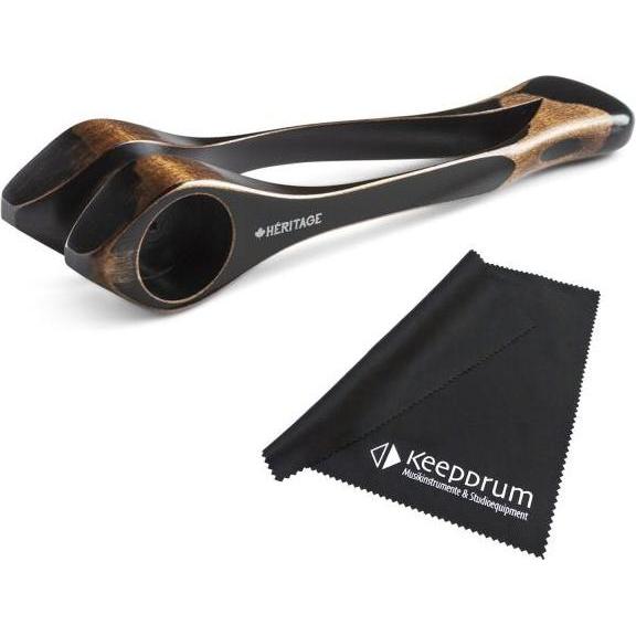 Heritage Musical  Spoons Heritage Musical Spoons Musiklöffel gross Schwarz mit Tuch (Perkussion), Perkussion, Schwarz