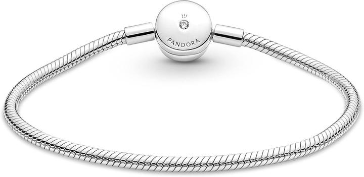 Produktbild Pandora Moments Halo Snake Chain Armband (Sterling-Silber)