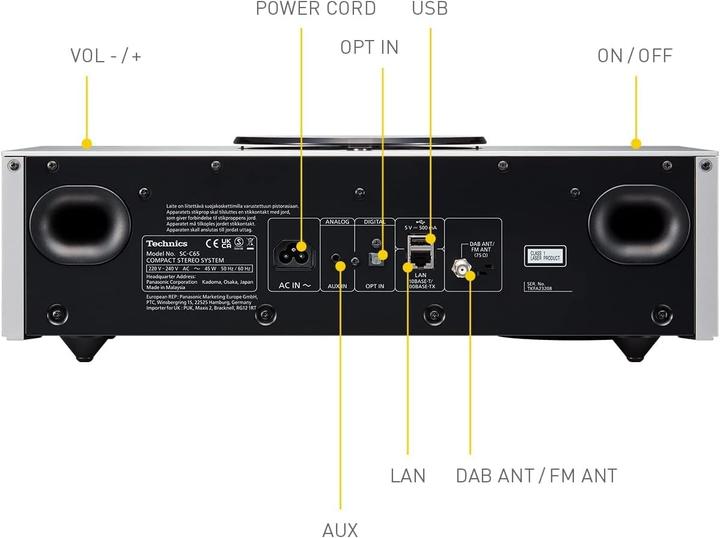 Produktbild Technics SC-C65 (Bluetooth, 1x 80 W)