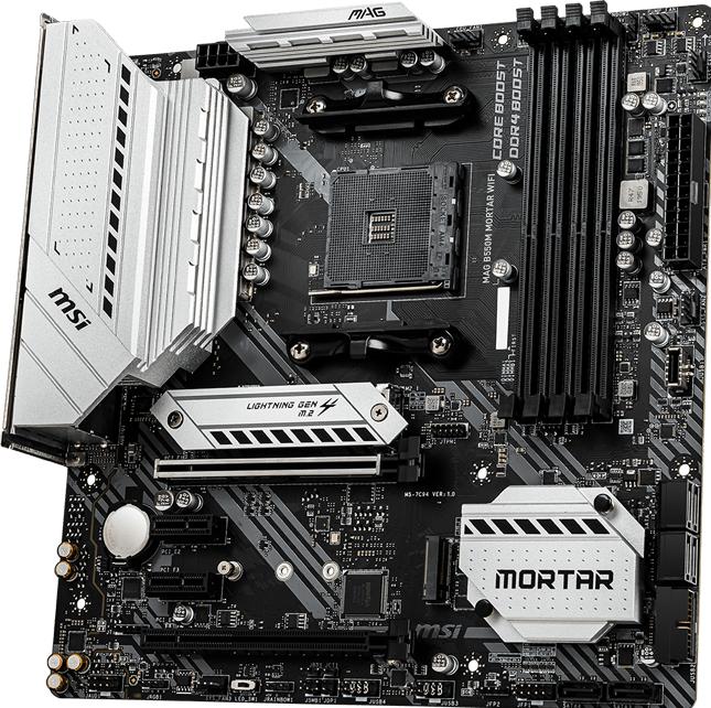 Actual product image MSI MAG B550M MORTAR WIFI (AM4, AMD B550, mATX)