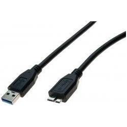 Exertis Connect USB 3.0 Kabel, USB St. A / USB Micro St. B, 1,0 m, schwarz Zum Datenaustausch zwischen mobilen Gerät (1 ...