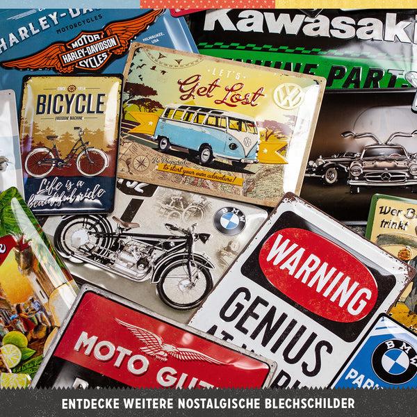 Produktbild Nostalgic-Art Merchandising Blechschild. Fiat 500 / Discover New Adventures (20 x 30 cm)